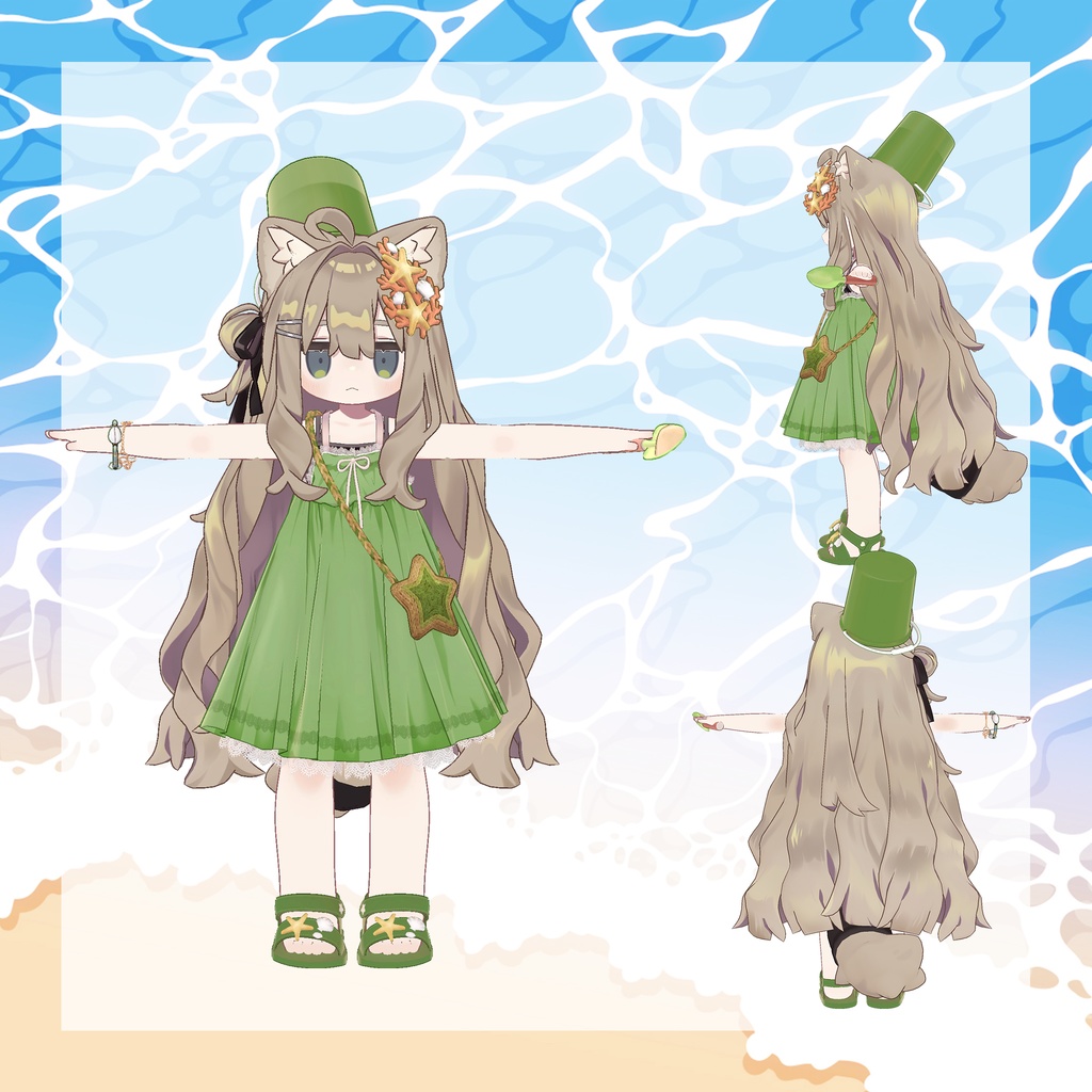 【13アバター対応】海のサンシャイン ワンピース