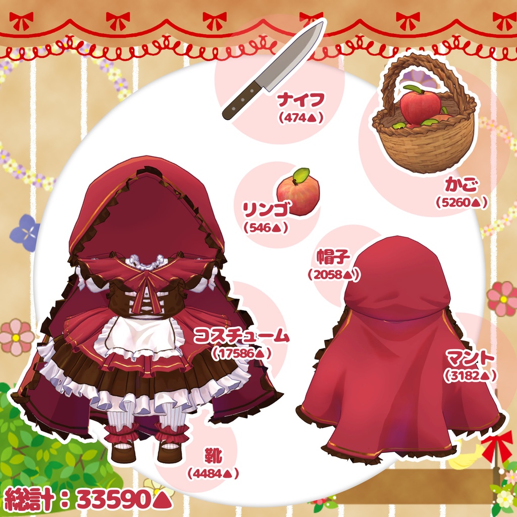 【15アバター対応】危ない!赤ずきん