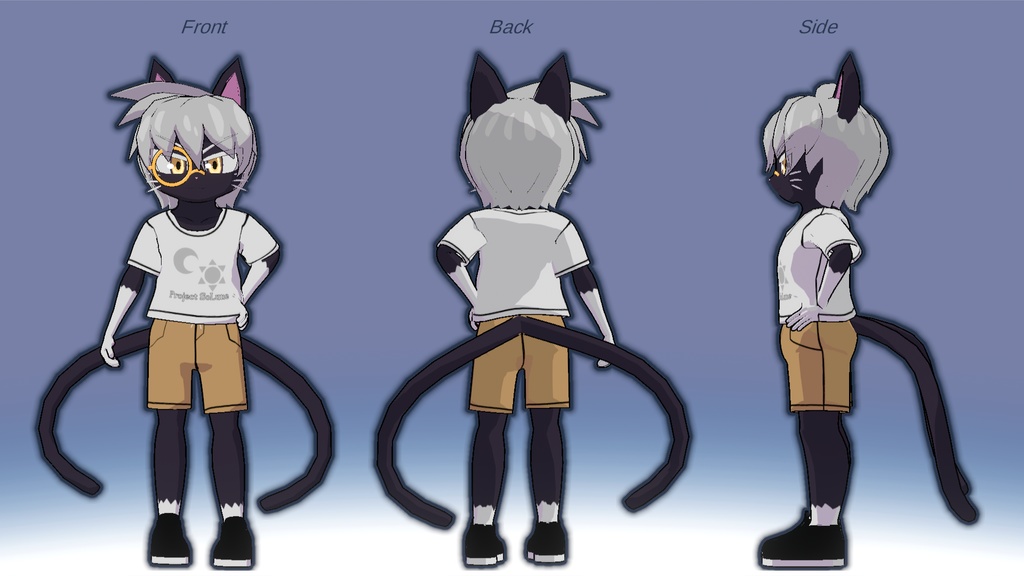 ソル/ルネ用シンプルTシャツ【VRChat】