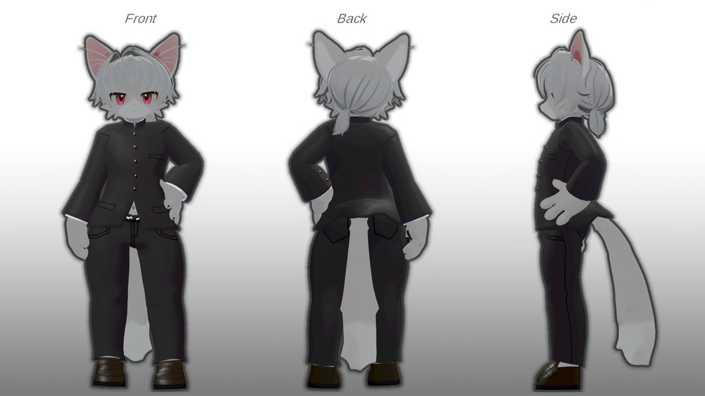 【VRChat】なぎねこクン専用シンプル学ラン