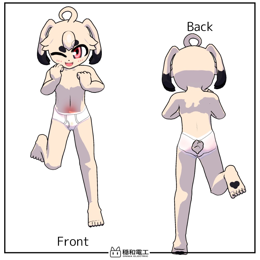 【VRChat対応衣装】Project SoLune TYPE-A series Nomal Vol.1 シンプルTシャツ
