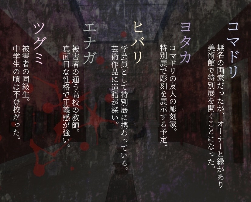 マーダーミステリー「仮縫いの肖像画」