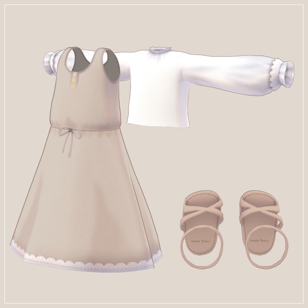 ひなたぼっこワンピース【まめふれんず用】