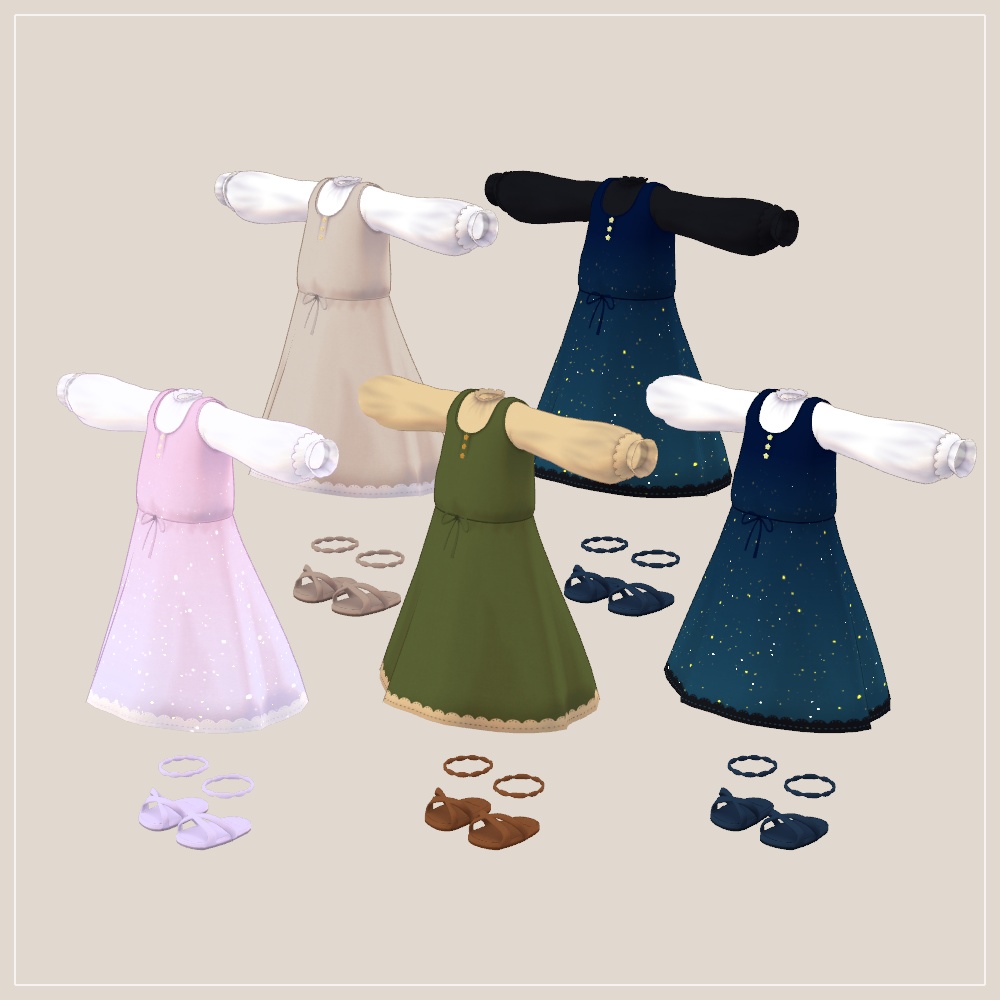 ひなたぼっこワンピース【まめふれんず用】