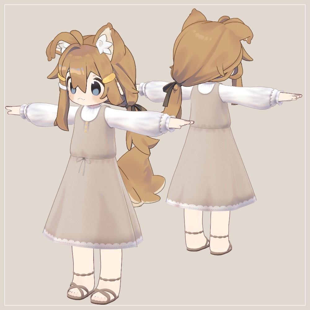 ひなたぼっこワンピース【まめふれんず用】