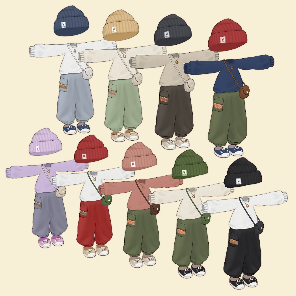 ゆるだぼスタイル【まめふれんず・ひかるん】