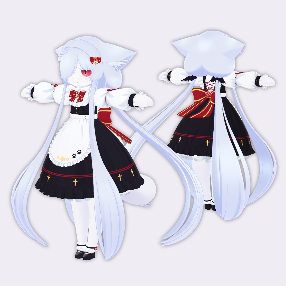 ゴシックねこメイド【カルキアRe・キプフェル用】
