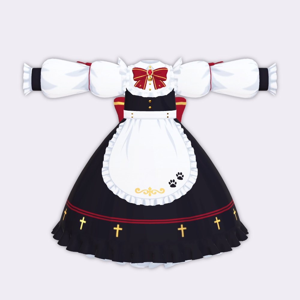 ゴシックねこメイド【カルキアRe・キプフェル用】