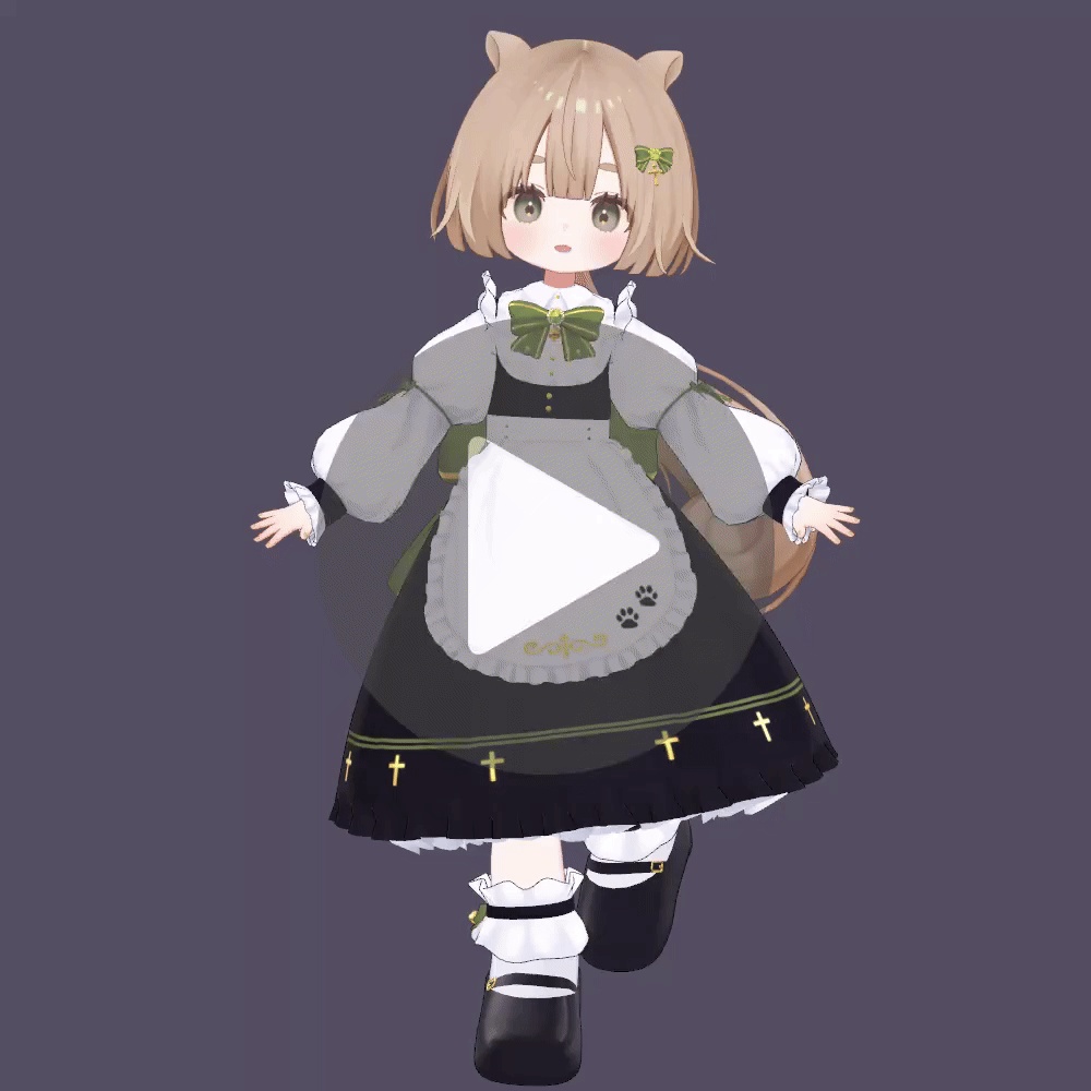 ゴシックねこメイド【複数アバター対応】