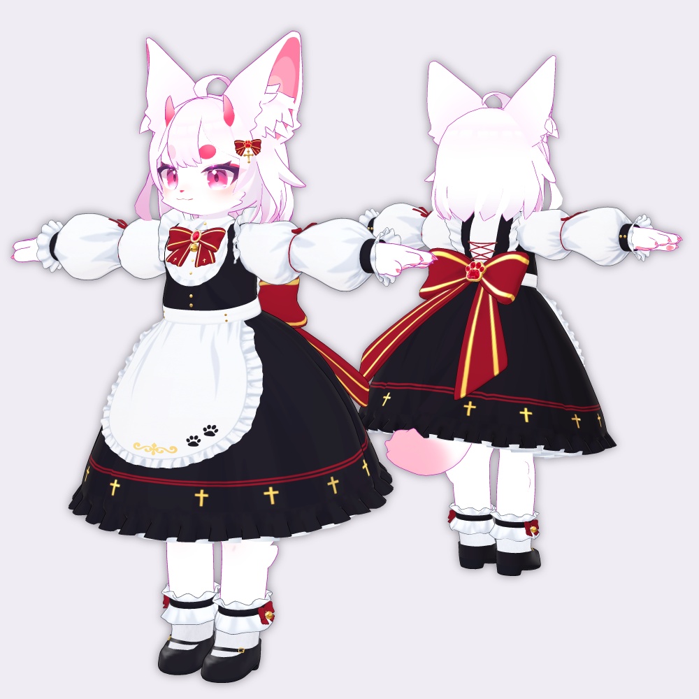 ゴシックねこメイド【複数アバター対応】