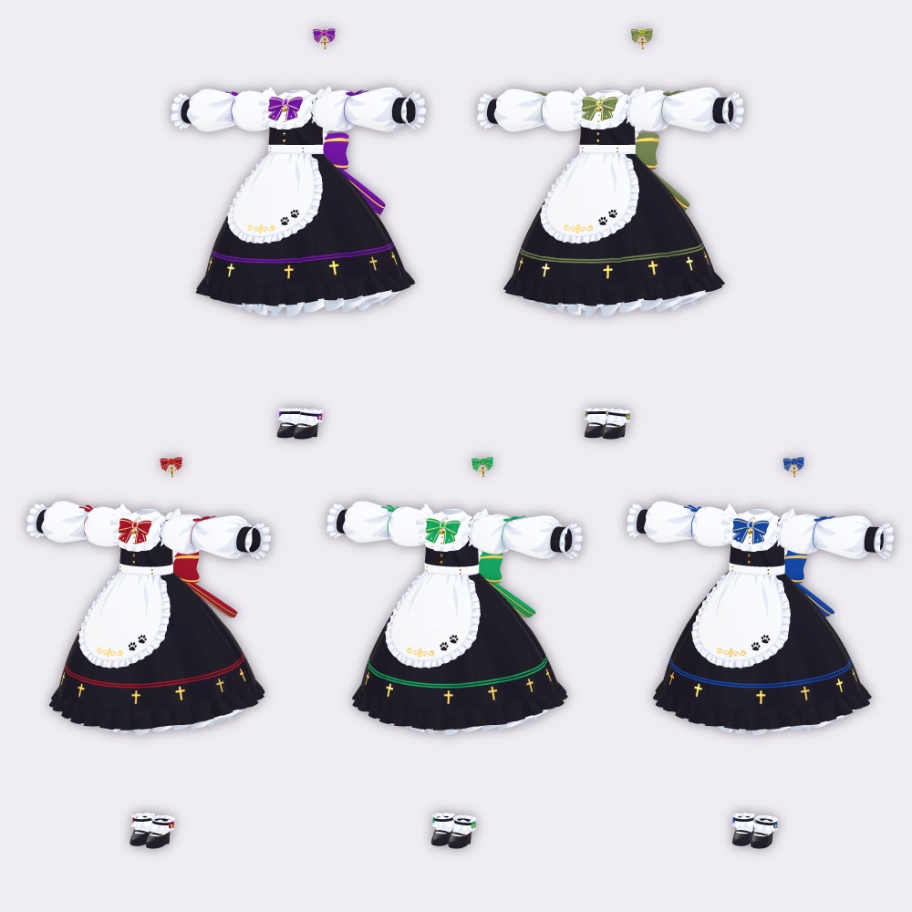 ゴシックねこメイド【カルキアRe・キプフェル用】
