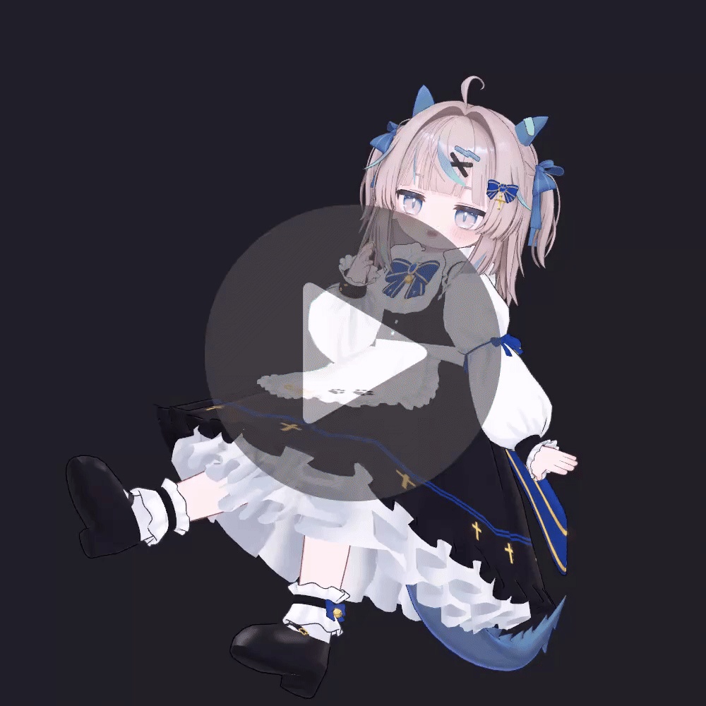ゴシックねこメイド【カルキアRe・キプフェル・リュミィ用】