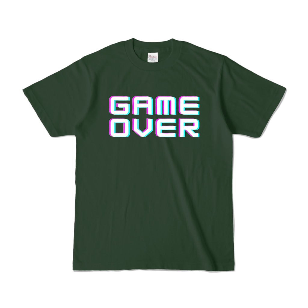 GAME OVER カラーTシャツ