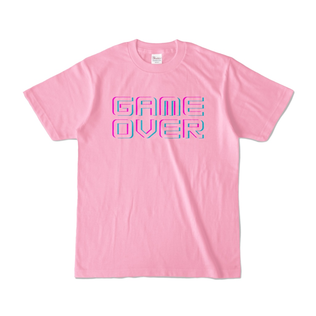 GAME OVER カラーTシャツ