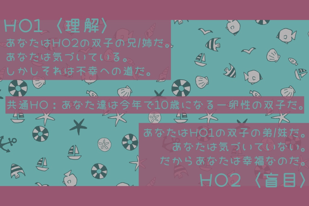 【CoC6版】リミット・エンド ミルクメロウ【小学生シナリオ集】