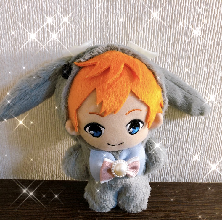 ♡ふわふわ♡ぬい服♡グレー♡たれ耳うさぎちゃん♡あんスタ ♡ツイステ♡