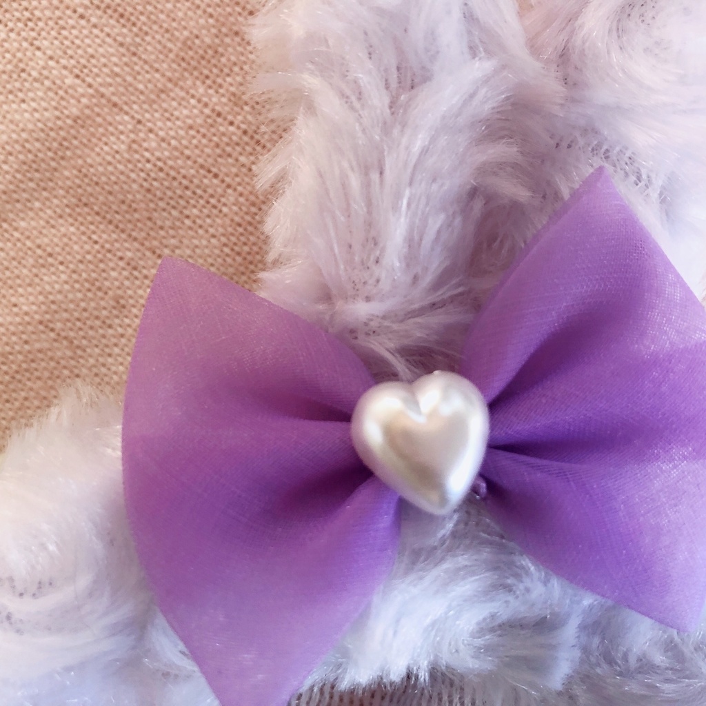 ♡ぬい服♡薄むらさき♡ふわふわ!うさぎ♡ 14㎝〜16㎝