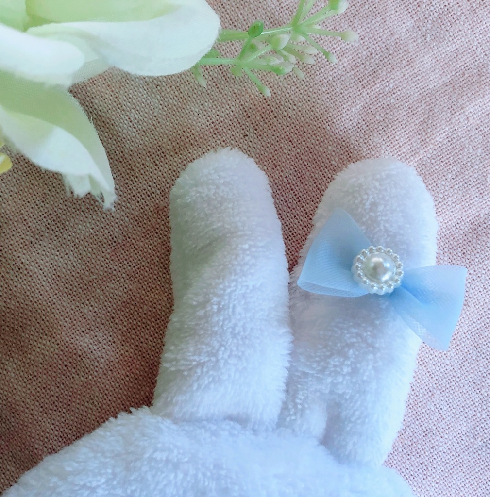 ♡ぬい服♡ホワイト♡ふわふわ!うさぎ♡ 14㎝〜16㎝