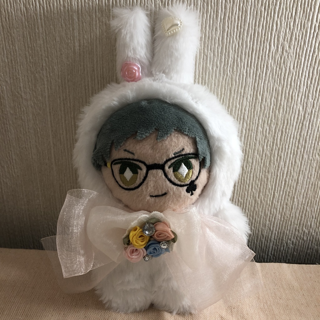 SALE ♡ぬい服♡白♡ふわふわ!うさぎ♡ 14㎝〜16㎝