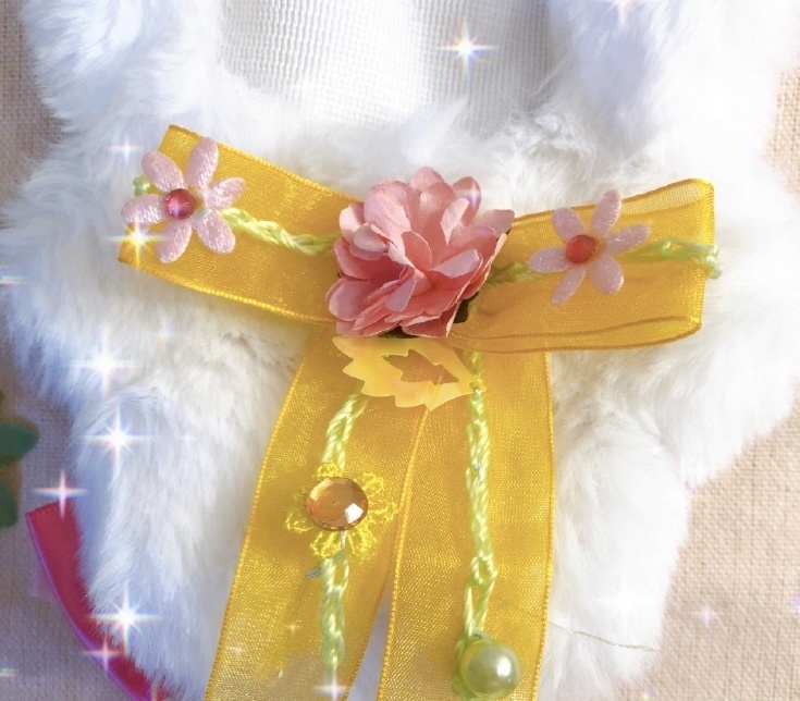 ふわふわ!ぬい服♡白♡しっぽネコちゃん♡あんスタ ♡ツイステ♡