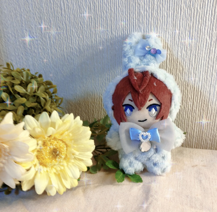 ♡ぬい服♡10cm♡ふわふわ♡水色♡うさぎちゃん♡ツイステ♡