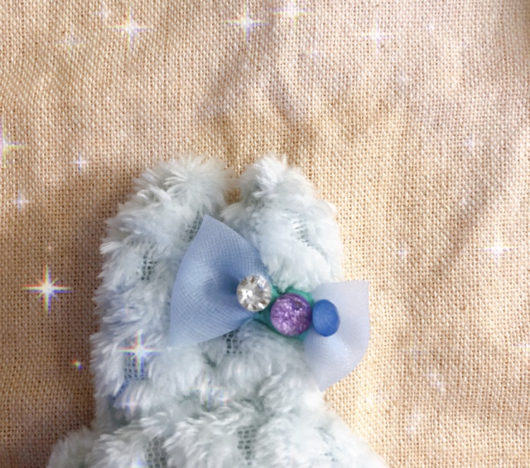 ♡ぬい服♡10cm♡ふわふわ♡水色♡うさぎちゃん♡ツイステ♡