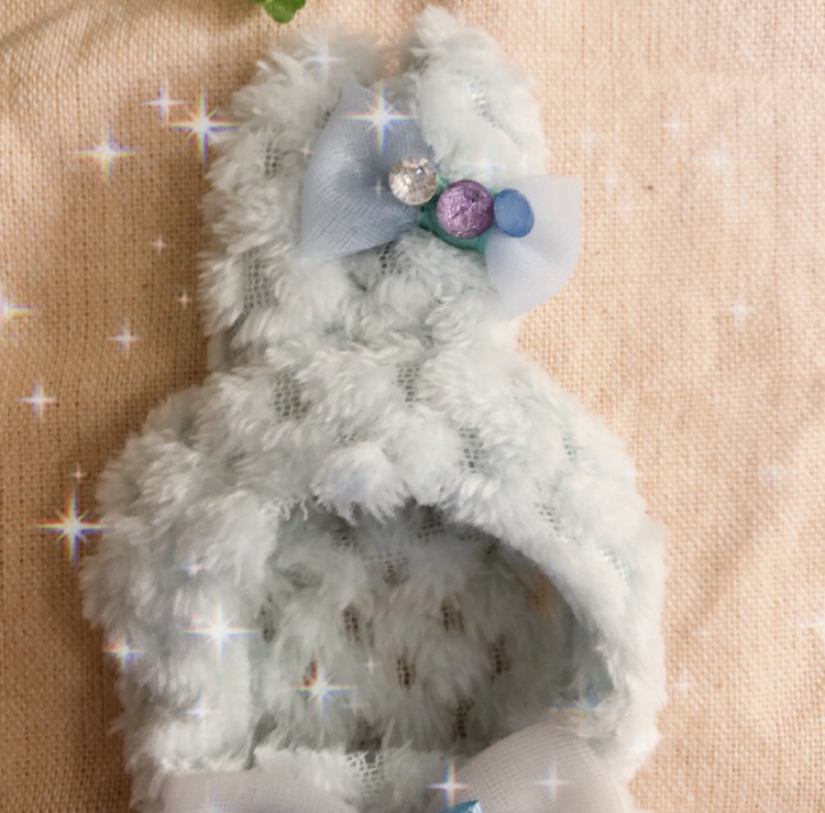 ♡ぬい服♡10cm♡ふわふわ♡水色♡うさぎちゃん♡ツイステ♡