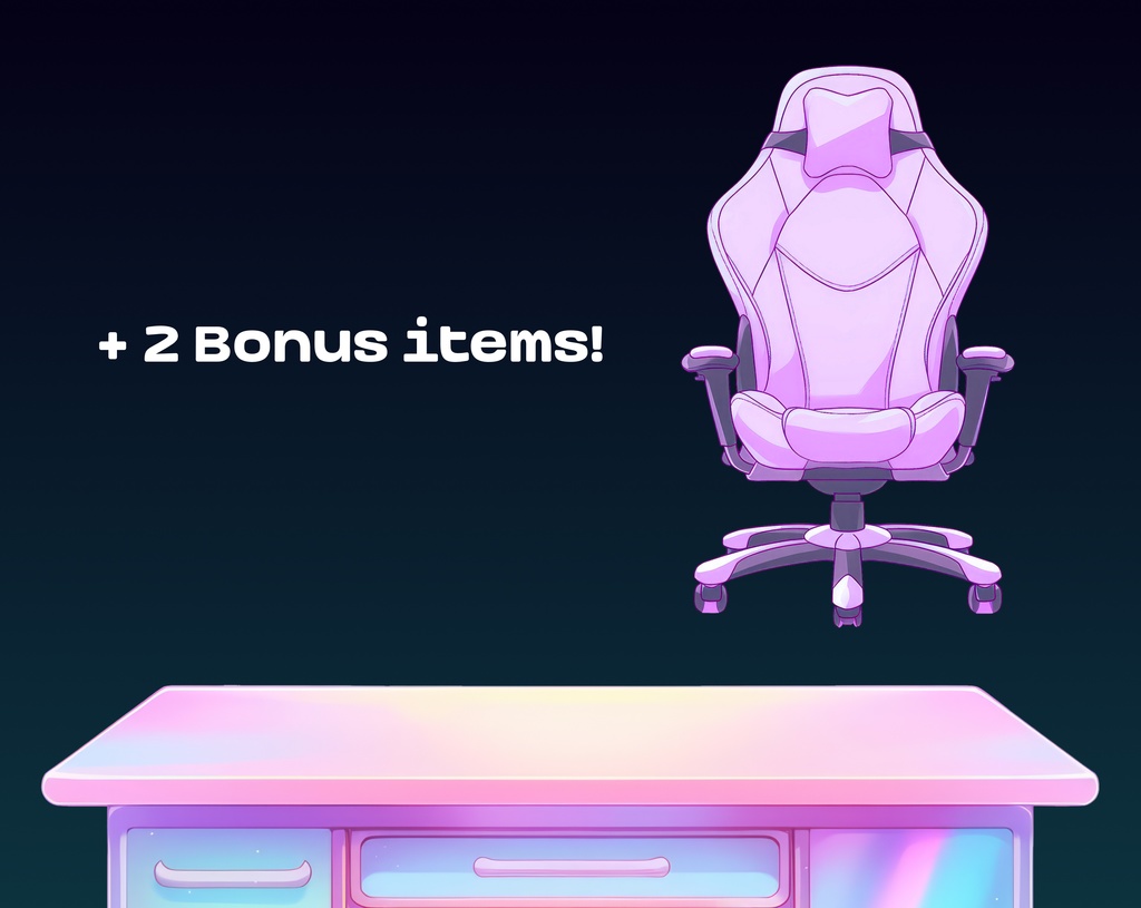 50 VTUBER Table Assets + Bonus! / VTUBER テーブル アセット 50 個 + ボーナス!