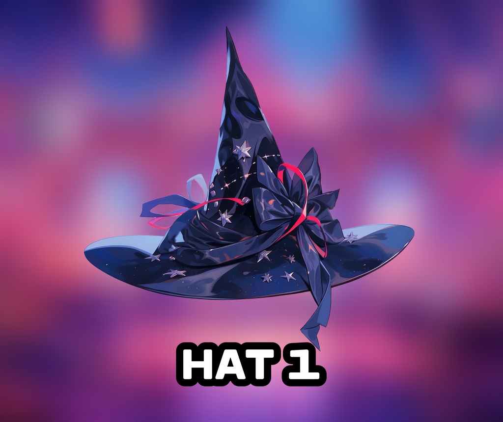 4 Witch Hats Set / 魔女の帽子 4 個セット