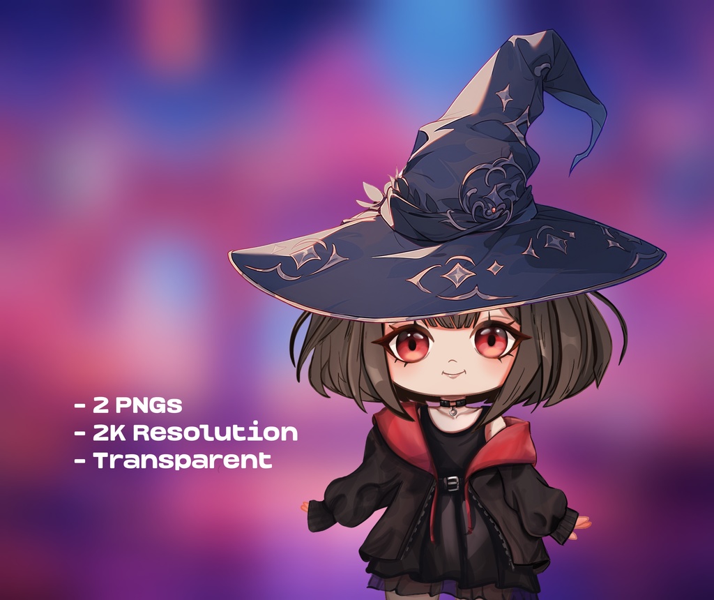 4 Witch Hats Set / 魔女の帽子 4 個セット