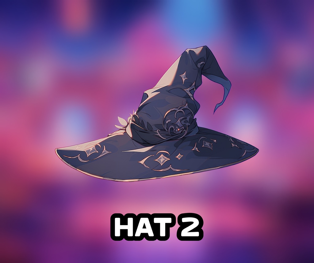 4 Witch Hats Set / 魔女の帽子 4 個セット