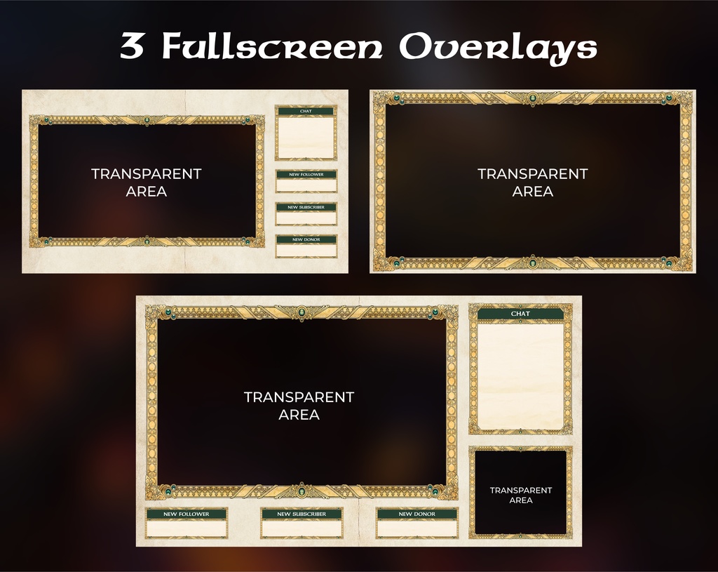 RPG Baldur's Gate Stream Overlay / RPG バルダーズ ゲート ストリーム オーバーレイ