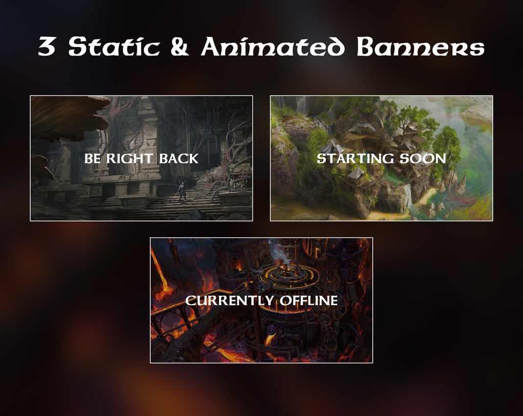 RPG Baldur's Gate Stream Overlay / RPG バルダーズ ゲート ストリーム オーバーレイ