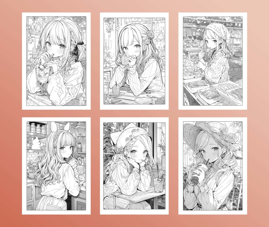 Coloring Pages “Tokyo Walk” 60 Pages / ぬりえ「東京さんぽ」60ページ