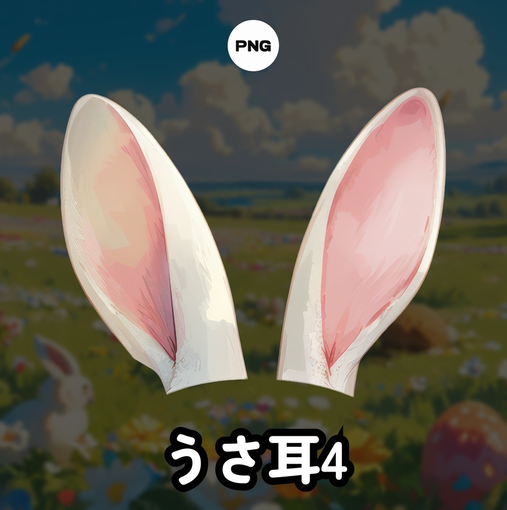 VTUBER 4 うさ耳セット VTUBER アセット
