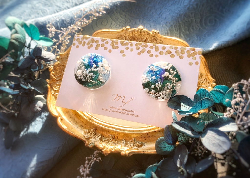 【とうらぶ】松井江 深緑の耳飾り