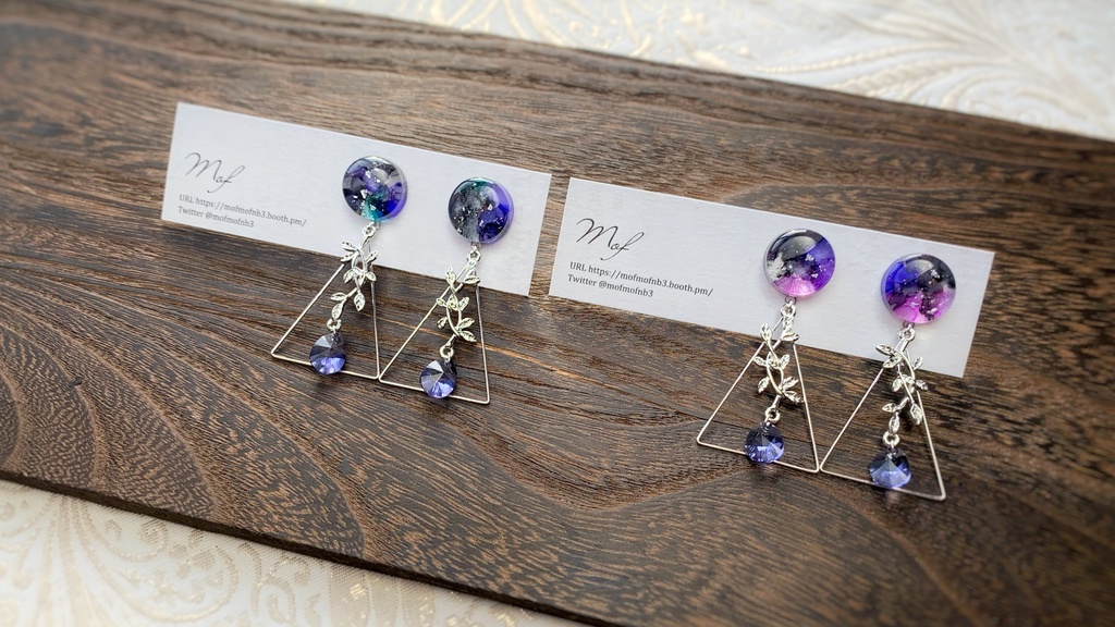 水心子正秀・源清麿 こつぶマーブルイヤリング・ピアス