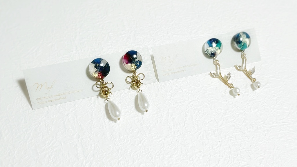 にっかり青江・獅子王 こつぶマーブルイヤリング・ピアス