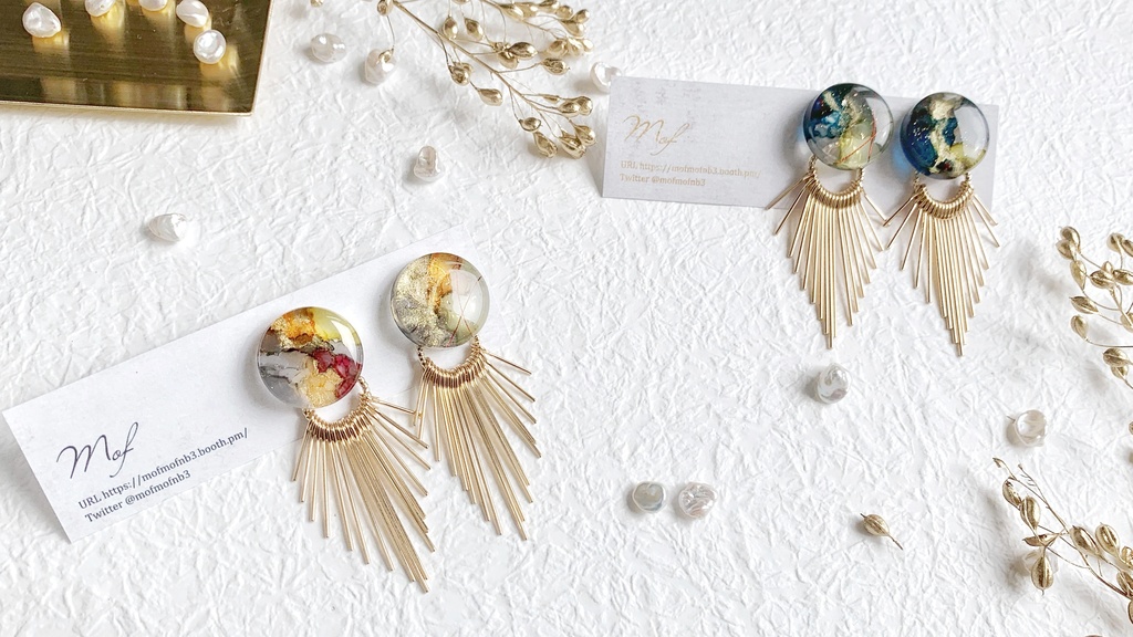 大典太光世・ソハヤノツルキ マーブルイヤリング・ピアス