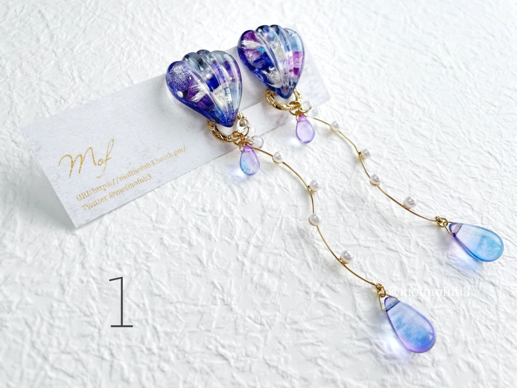 【原神】雷電将軍・八重神子・宵宮・珊瑚宮心海イメージイヤリング・ピアス