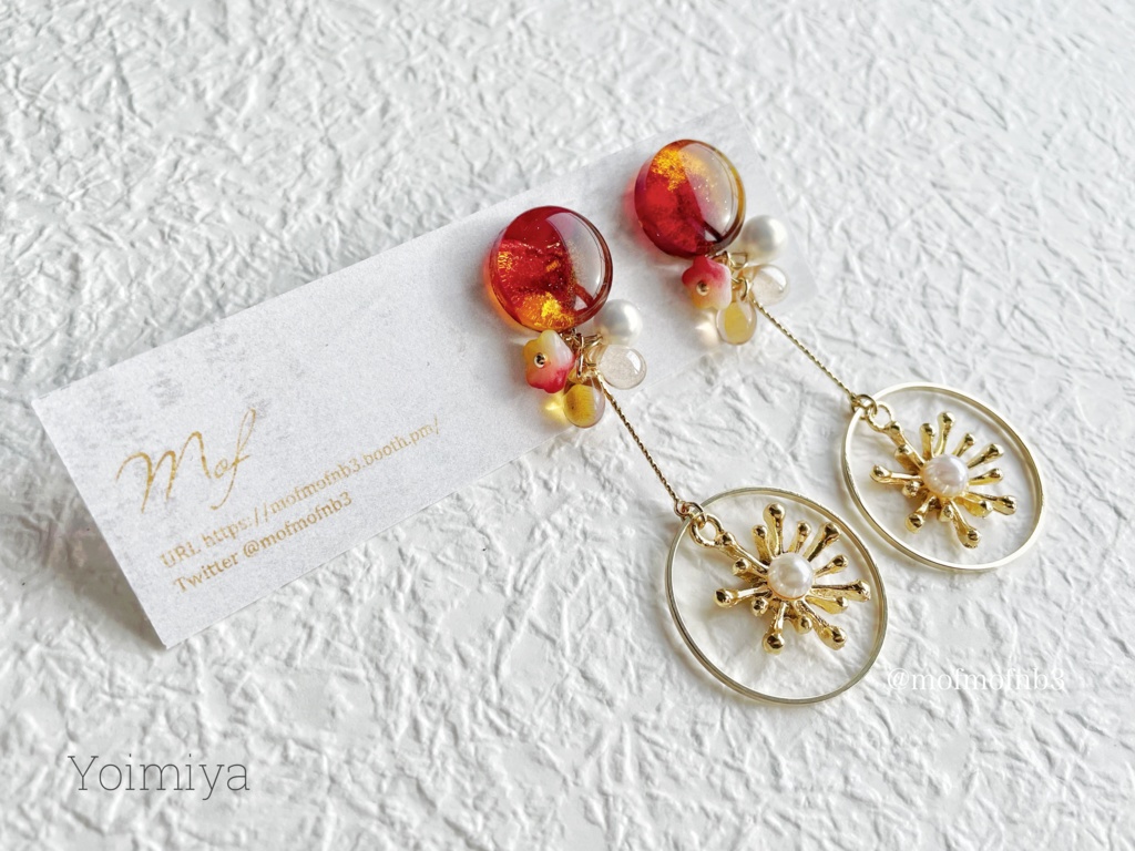 【原神】雷電将軍・八重神子・宵宮・珊瑚宮心海イメージイヤリング・ピアス