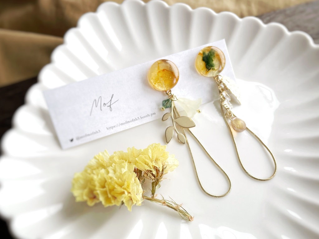 豊前江•桑名江・松井江•篭手切江こつぶマーブルイヤリング・ピアス