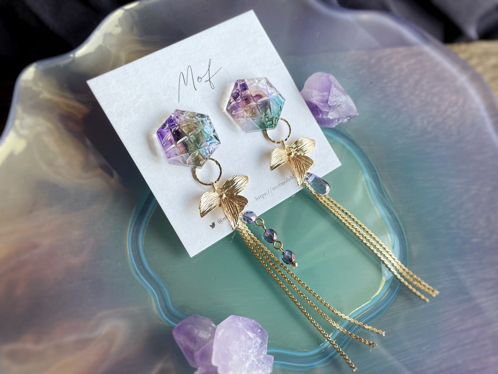 五月雨江 -夏の季語-イヤリング・ピアス