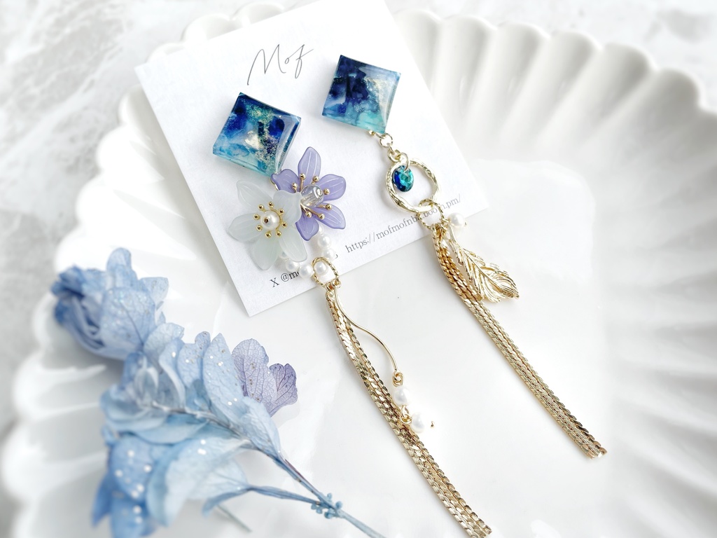 原神 スクエアカット イヤリング・ピアス