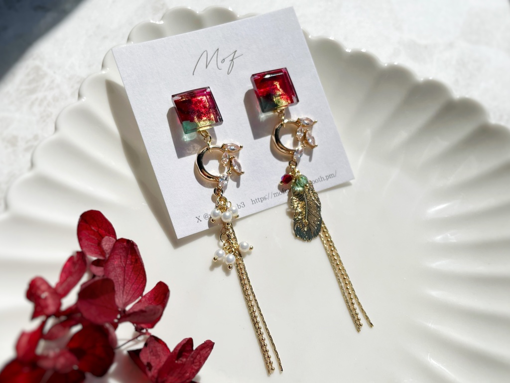 原神 スクエアカット イヤリング・ピアス