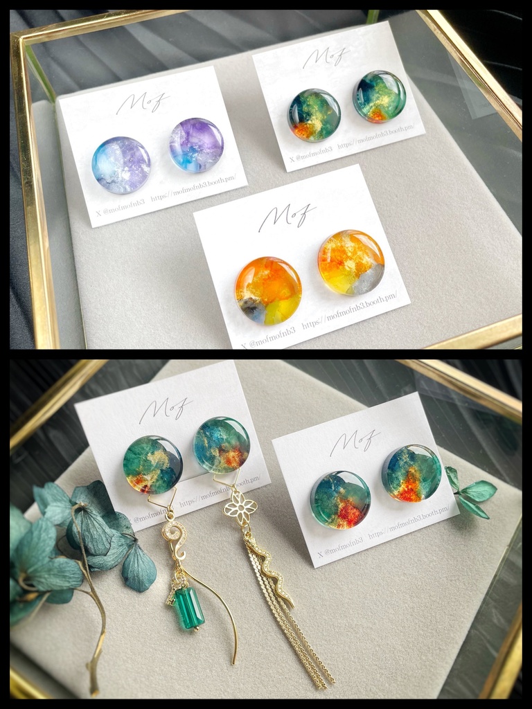 🌈🕒 3SKM 推しカラーイヤリング・ピアス