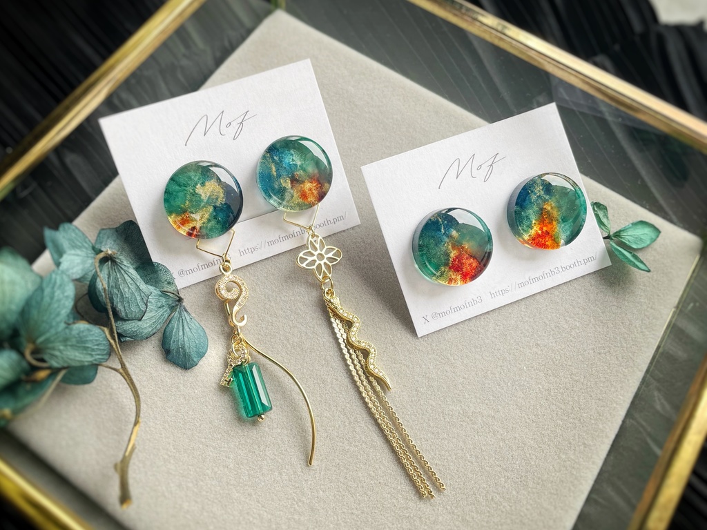 🌈🕒 3SKM 推しカラーイヤリング・ピアス