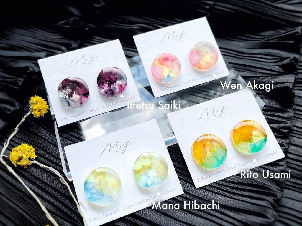 🌈🕒 Oriens 推しカラーイヤリング・ピアス