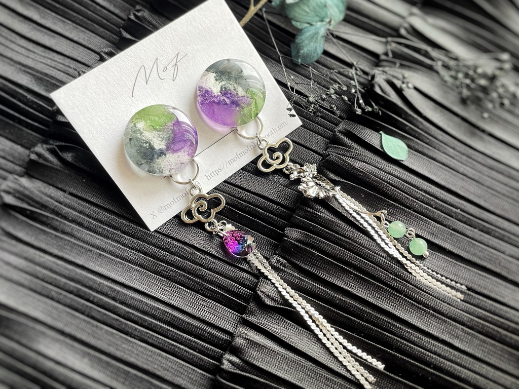🌈🕒 Dytica 推しカラーイヤリング・ピアス