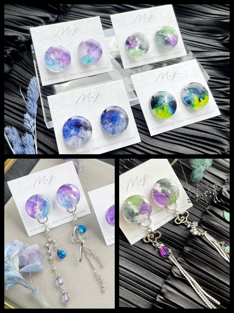 🌈🕒 Dytica 推しカラーイヤリング・ピアス